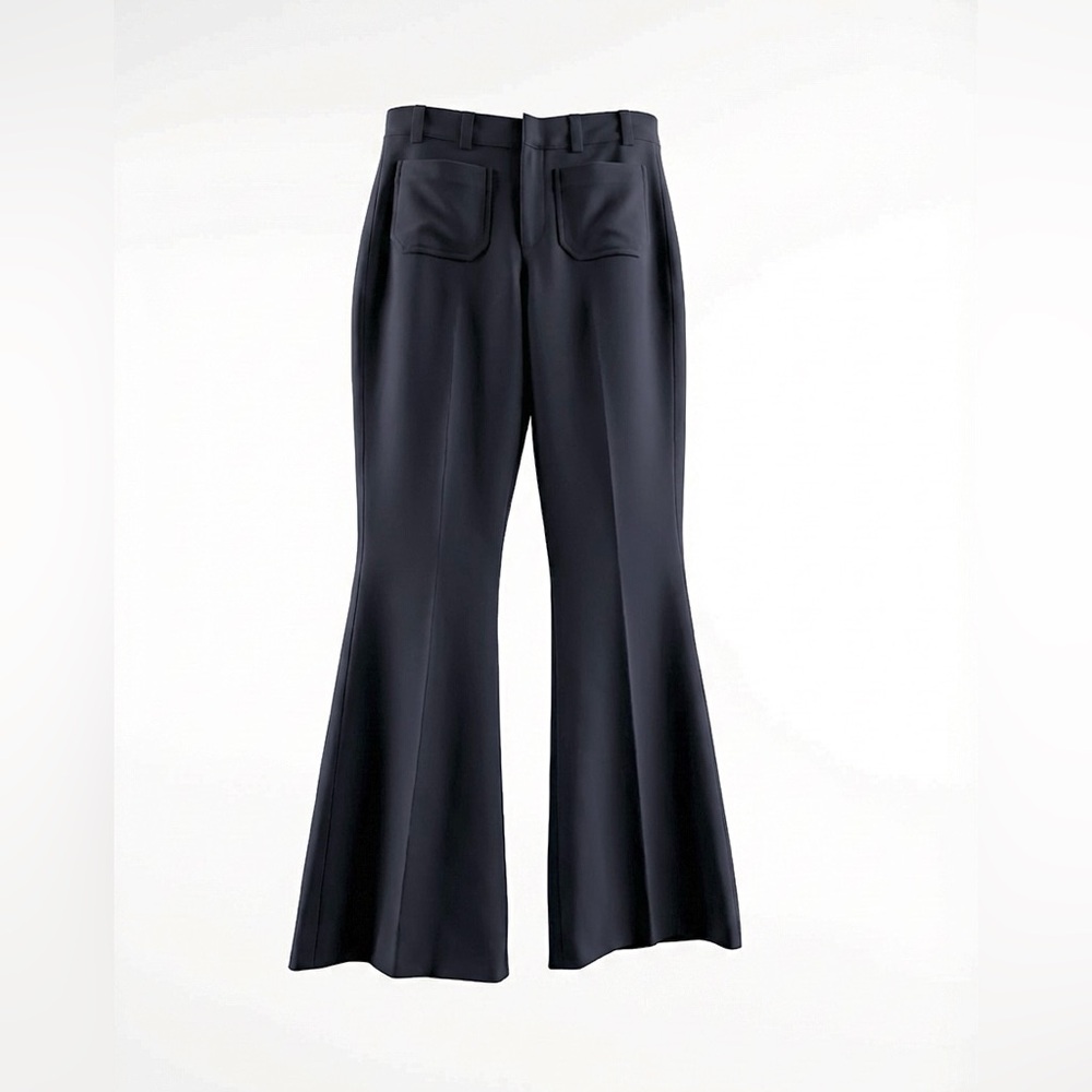 Reiss Elegant Black Flare Trousers Size 6